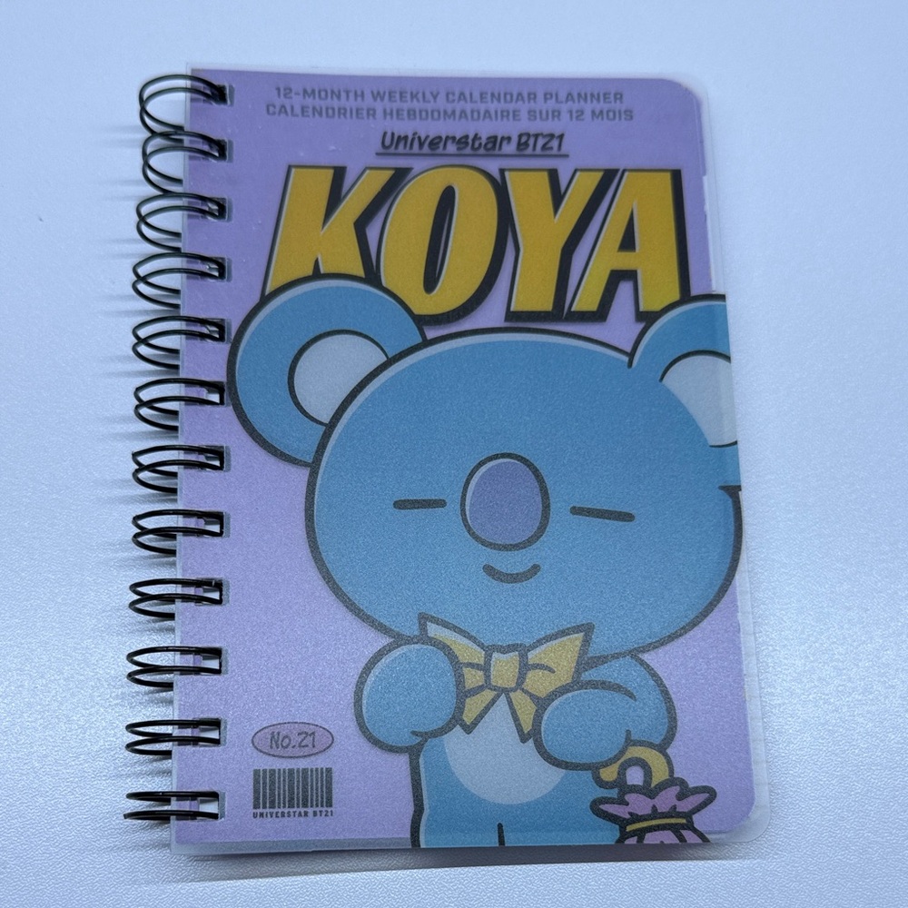 Adidas Purple BT21 Spiral Notebook